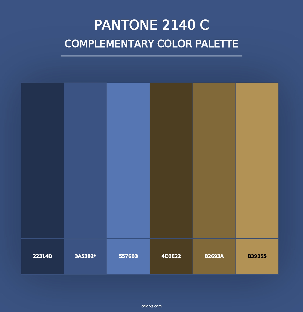 PANTONE 2140 C - Complementary Color Palette