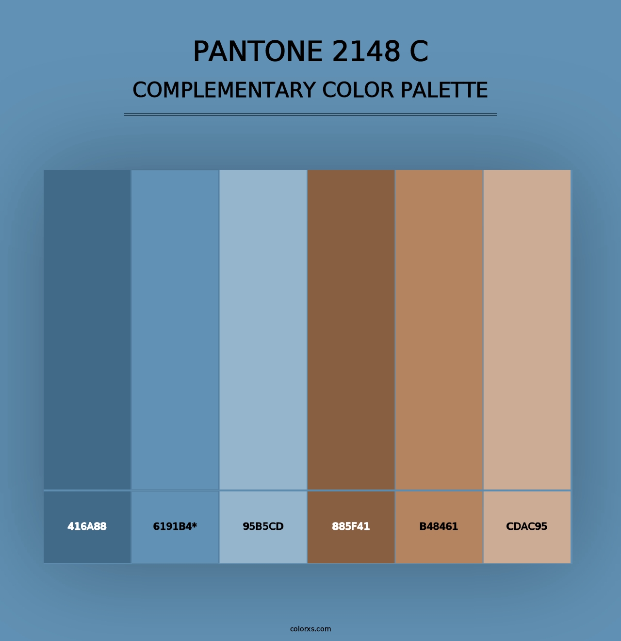 PANTONE 2148 C - Complementary Color Palette