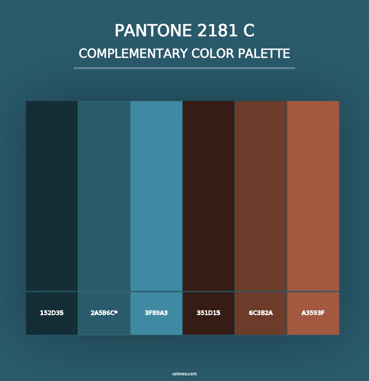 PANTONE 2181 C - Complementary Color Palette