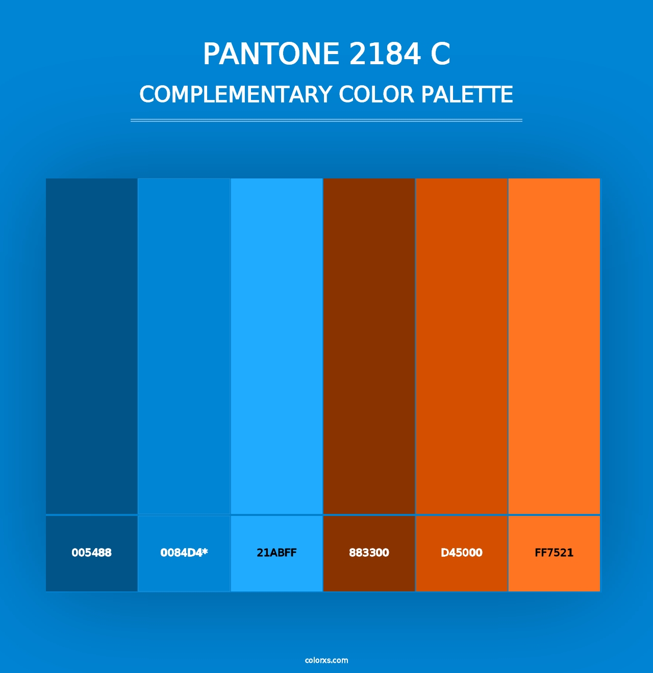 PANTONE 2184 C - Complementary Color Palette