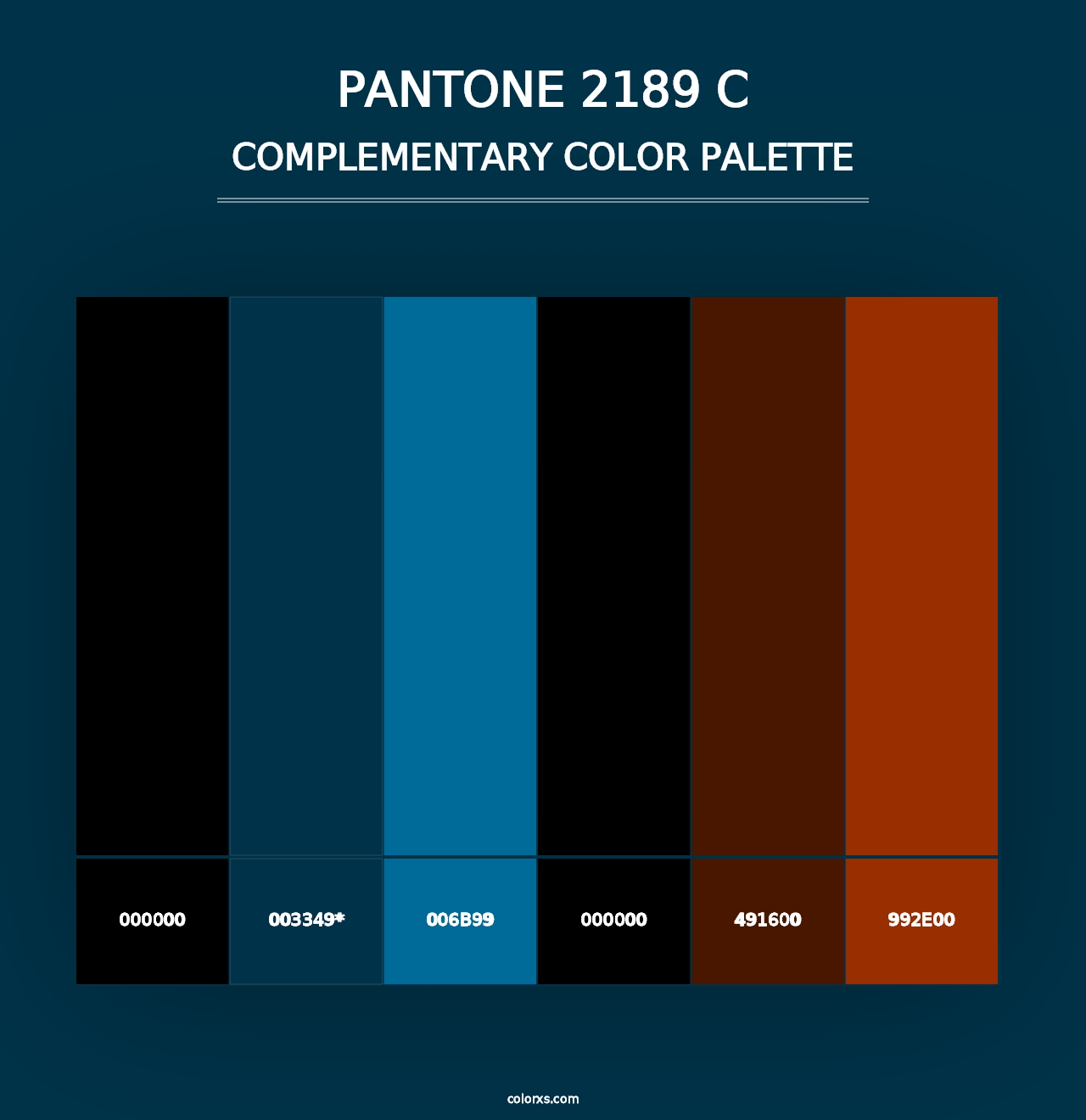 PANTONE 2189 C - Complementary Color Palette