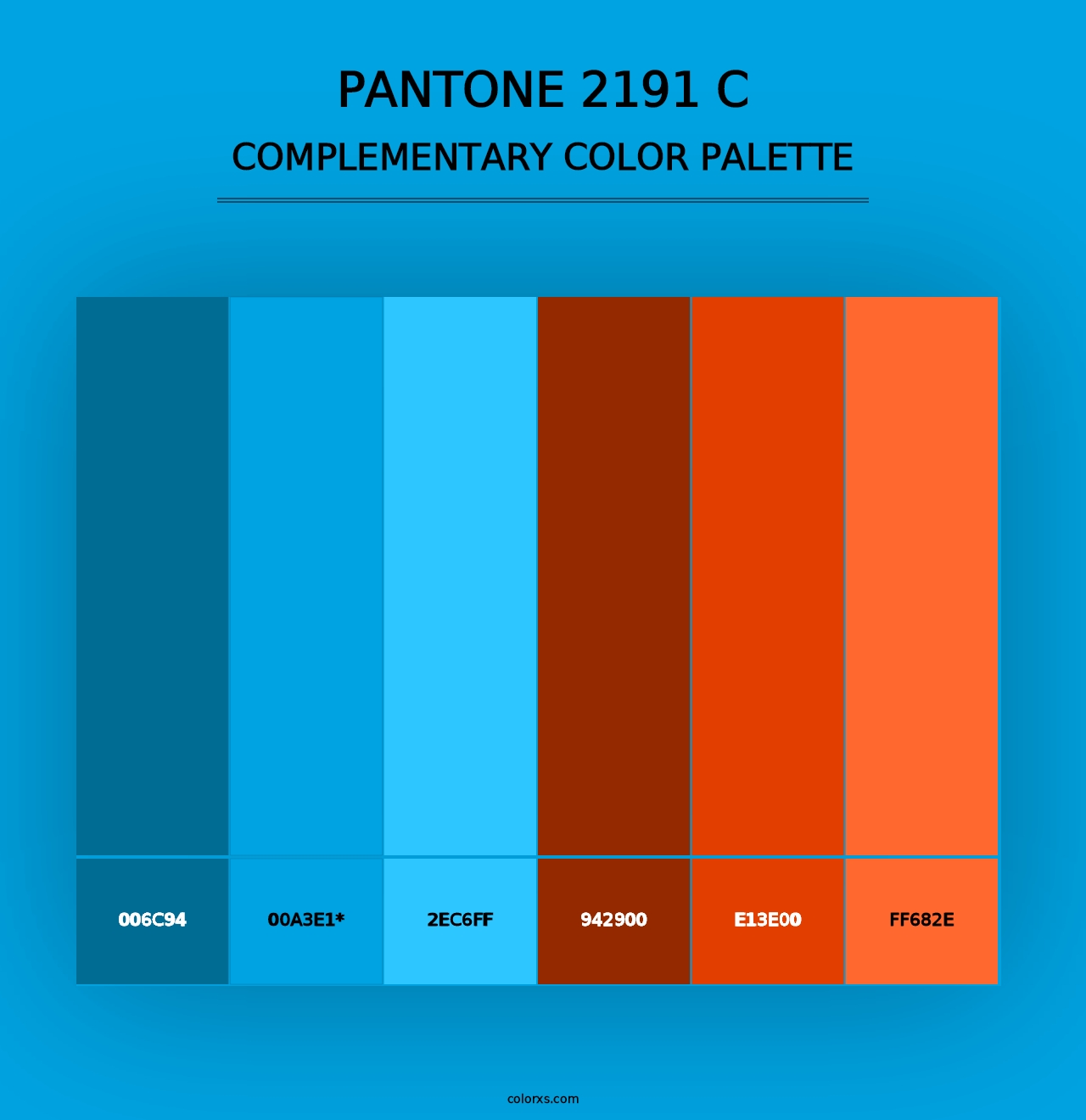 PANTONE 2191 C - Complementary Color Palette