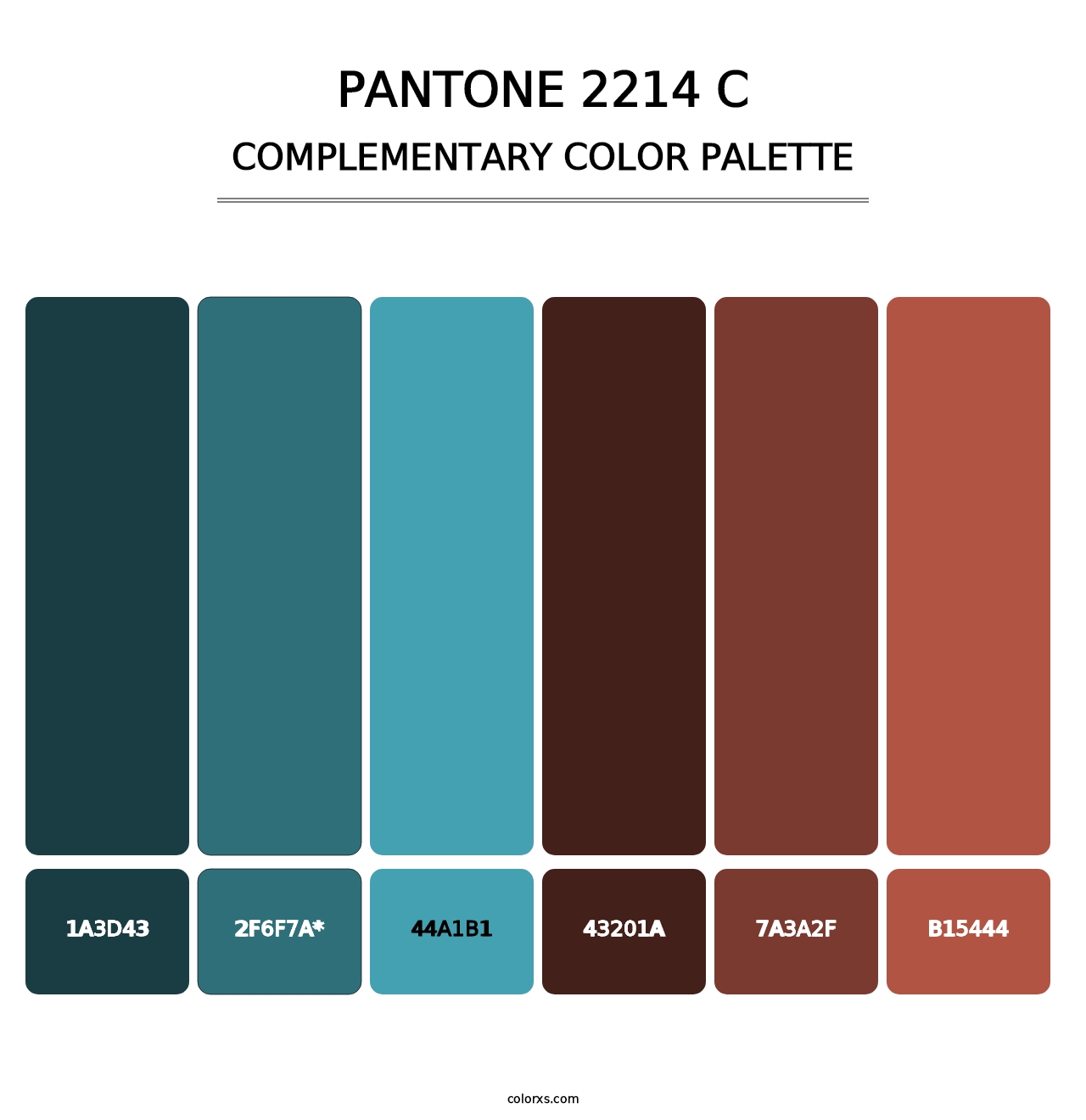 PANTONE 2214 C - Complementary Color Palette