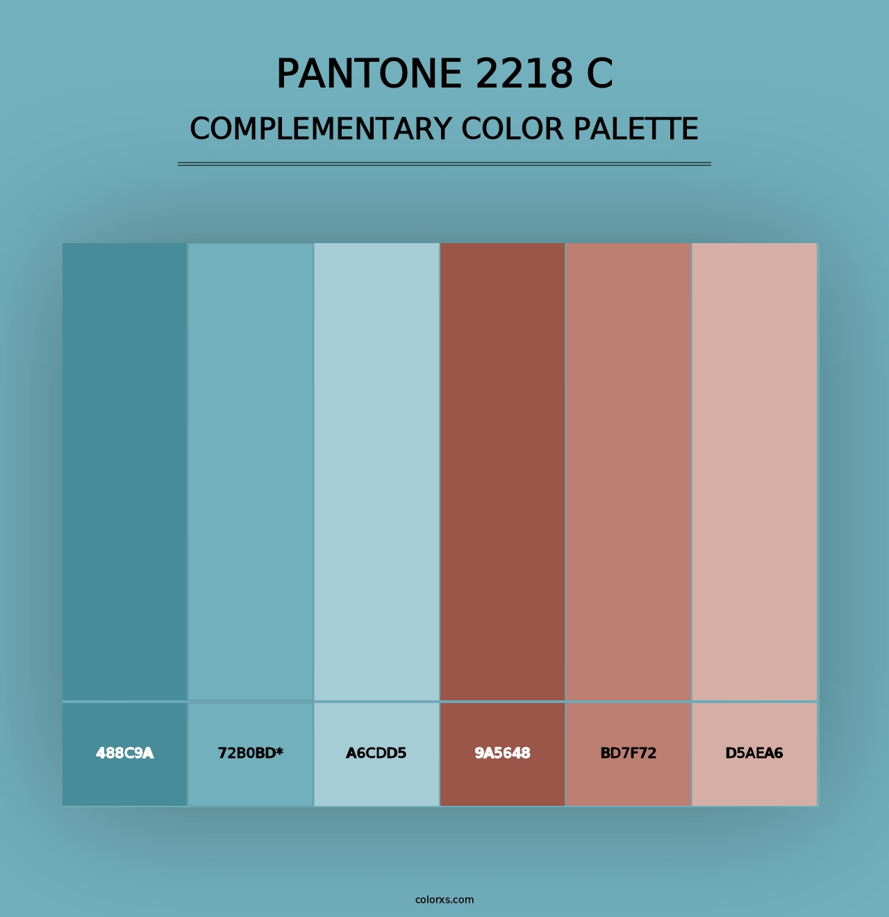 PANTONE 2218 C - Complementary Color Palette