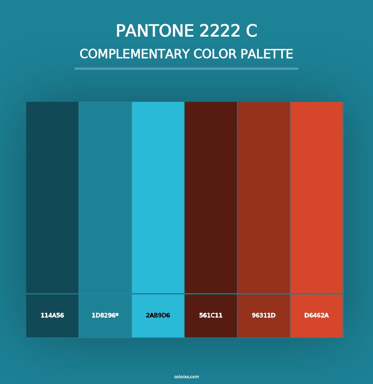 PANTONE 2222 C - Complementary Color Palette