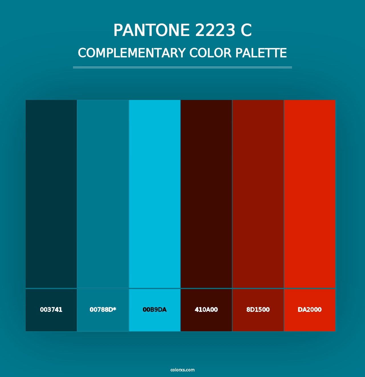 PANTONE 2223 C - Complementary Color Palette