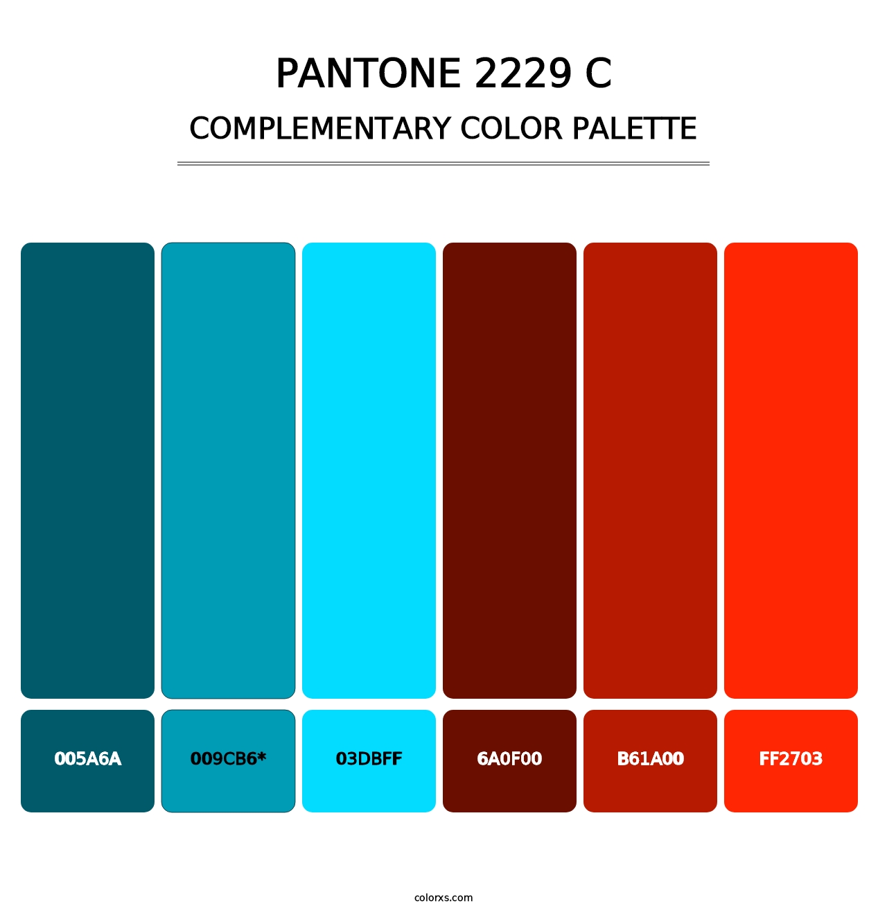 PANTONE 2229 C - Complementary Color Palette