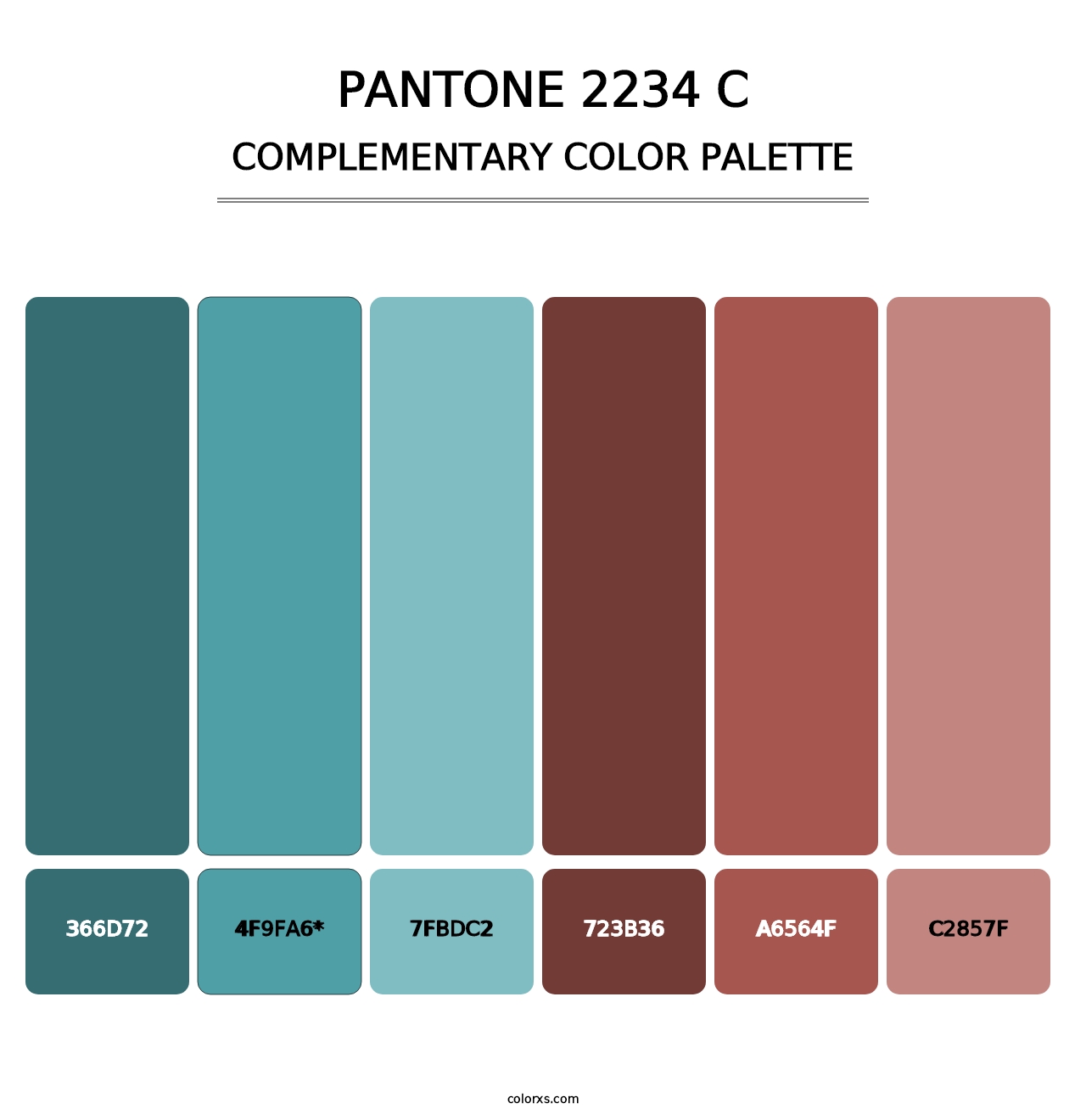 PANTONE 2234 C - Complementary Color Palette