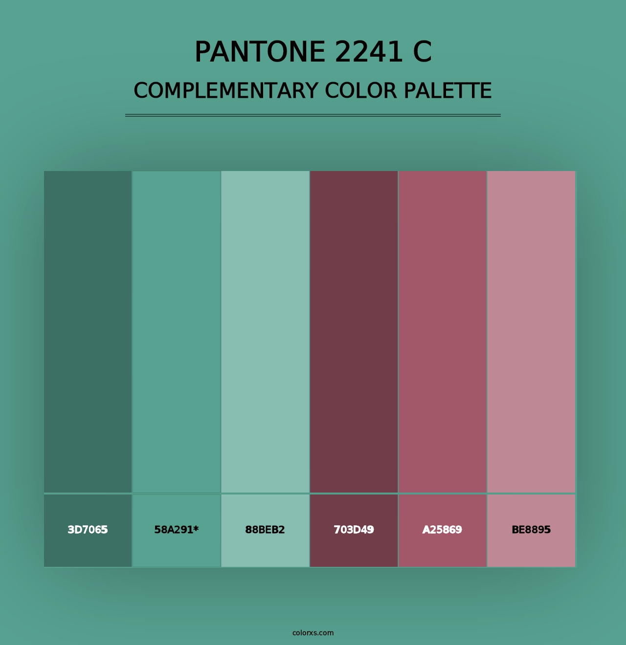 PANTONE 2241 C - Complementary Color Palette