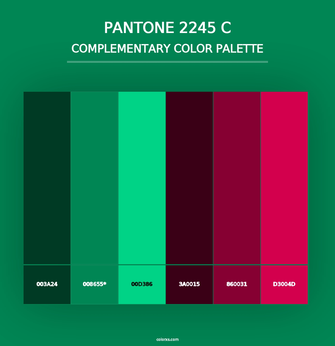 PANTONE 2245 C - Complementary Color Palette