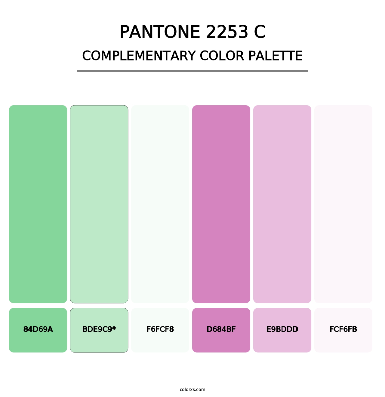 PANTONE 2253 C - Complementary Color Palette