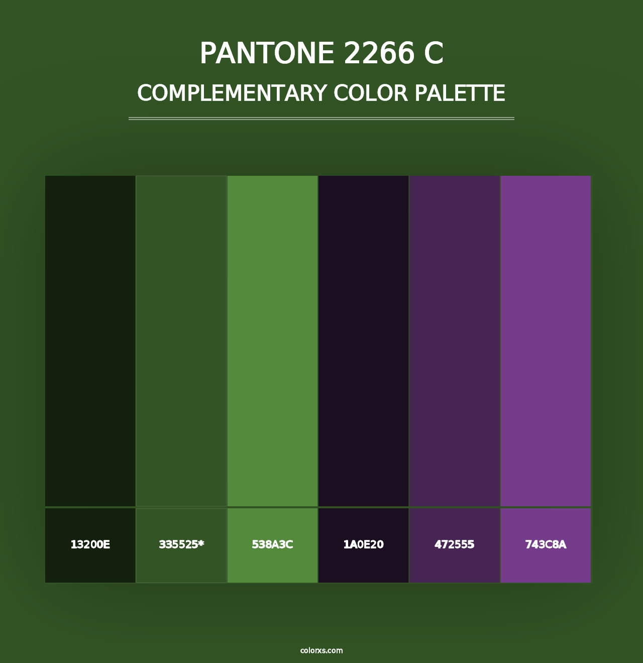 PANTONE 2266 C - Complementary Color Palette