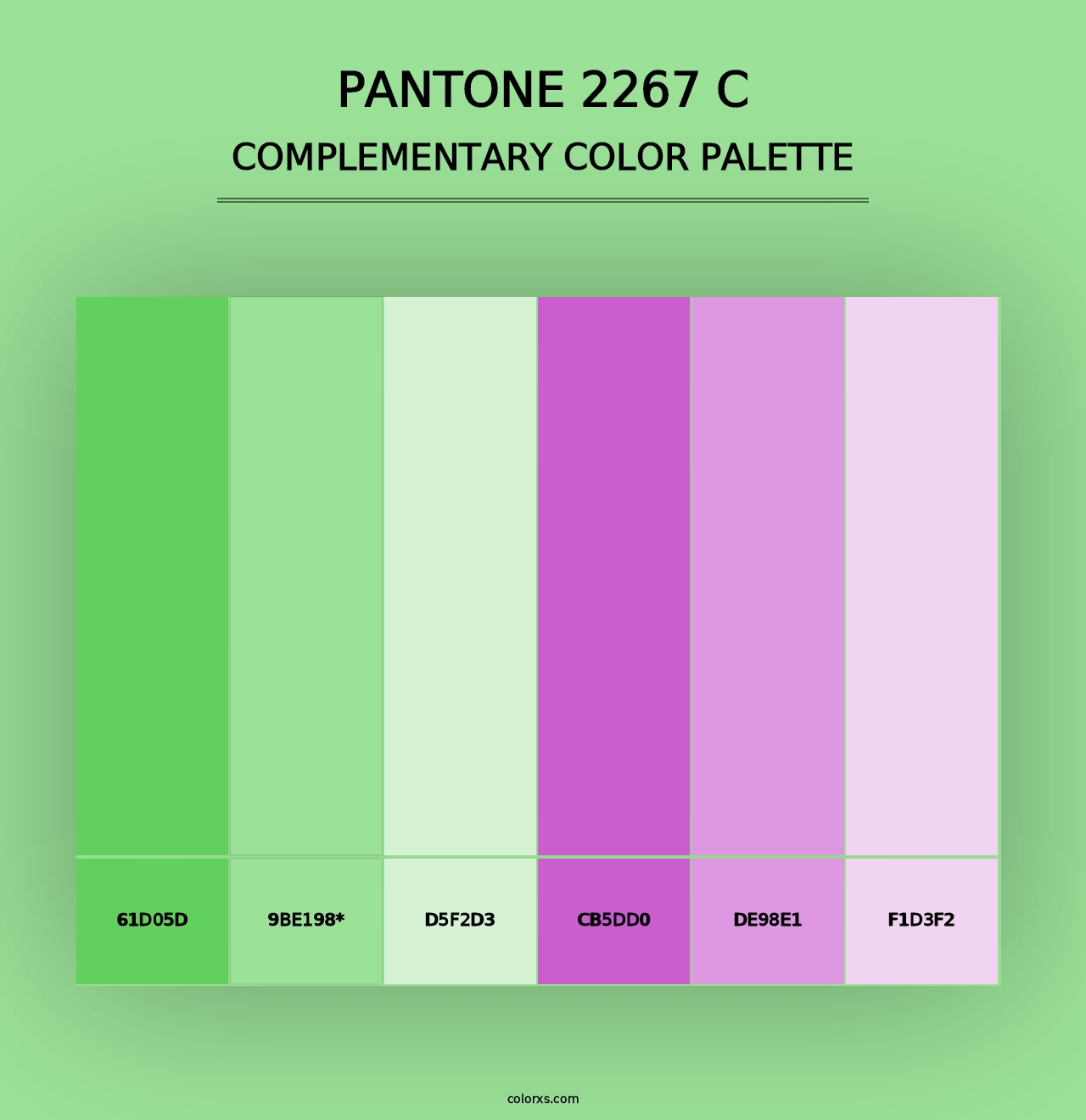 PANTONE 2267 C - Complementary Color Palette