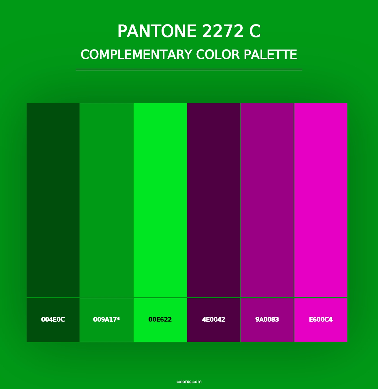 PANTONE 2272 C - Complementary Color Palette