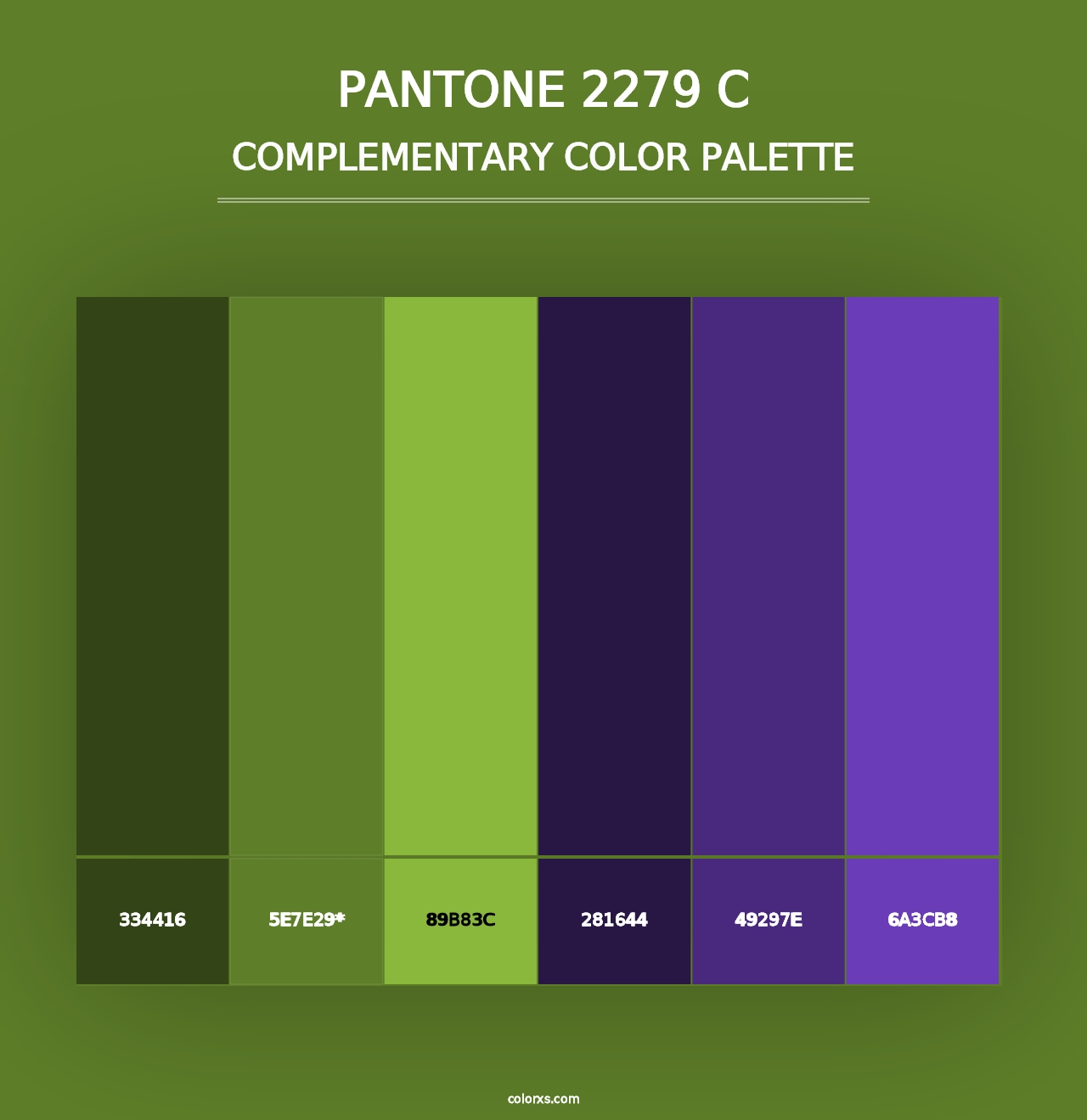 PANTONE 2279 C - Complementary Color Palette