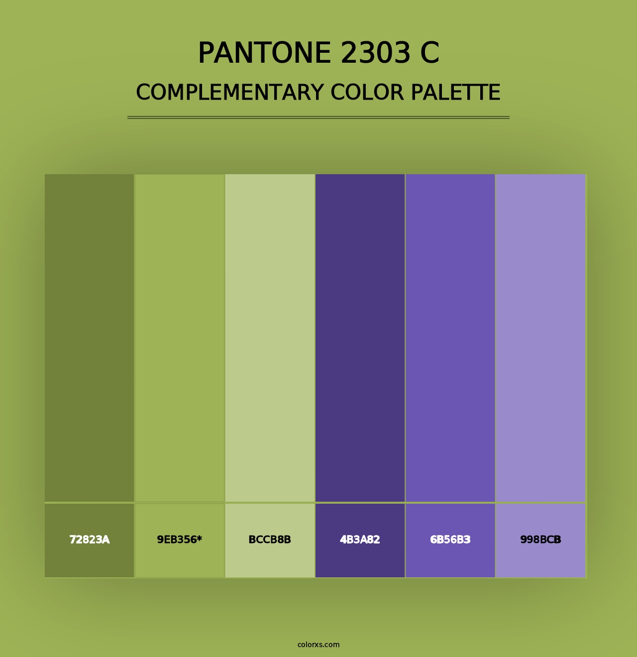 PANTONE 2303 C - Complementary Color Palette