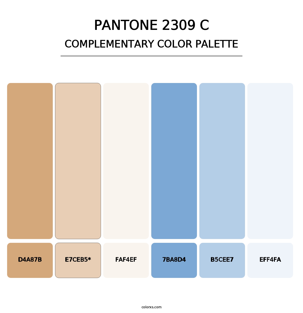 PANTONE 2309 C - Complementary Color Palette