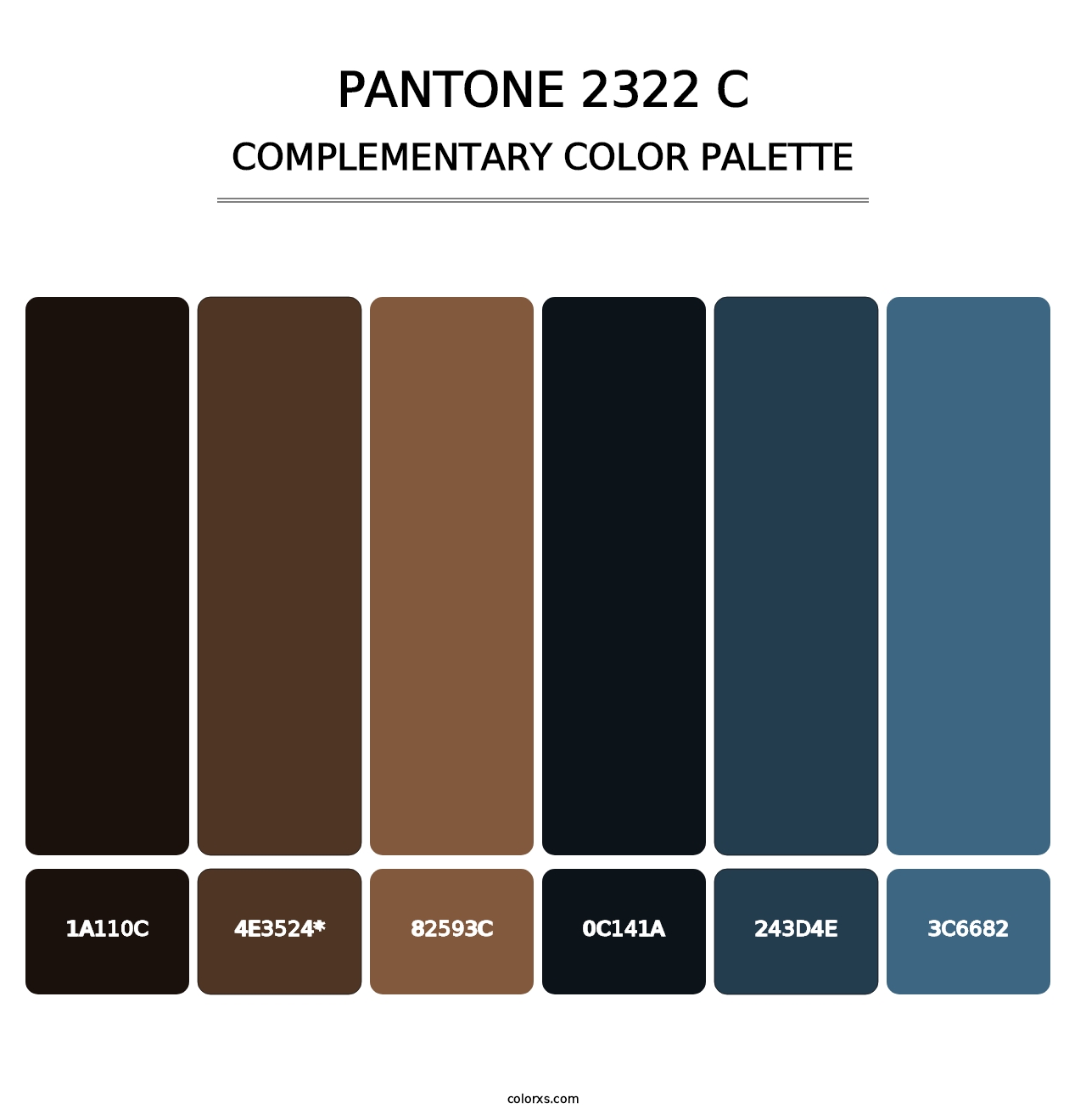 PANTONE 2322 C - Complementary Color Palette