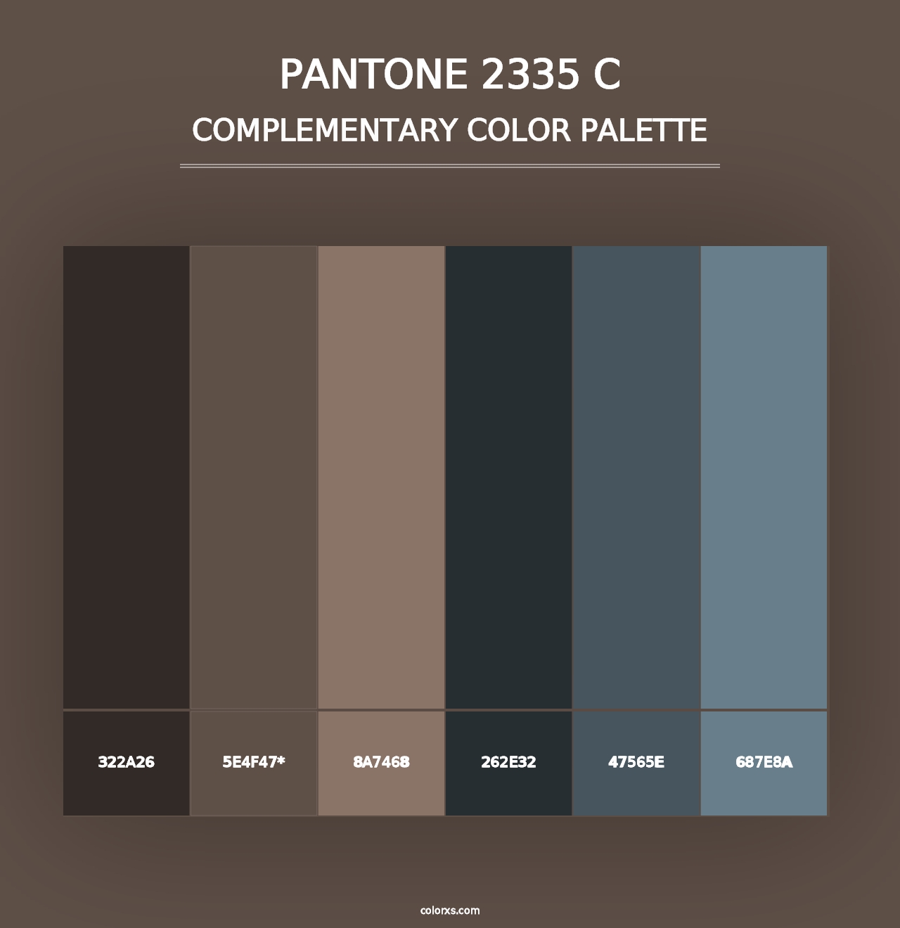 PANTONE 2335 C - Complementary Color Palette