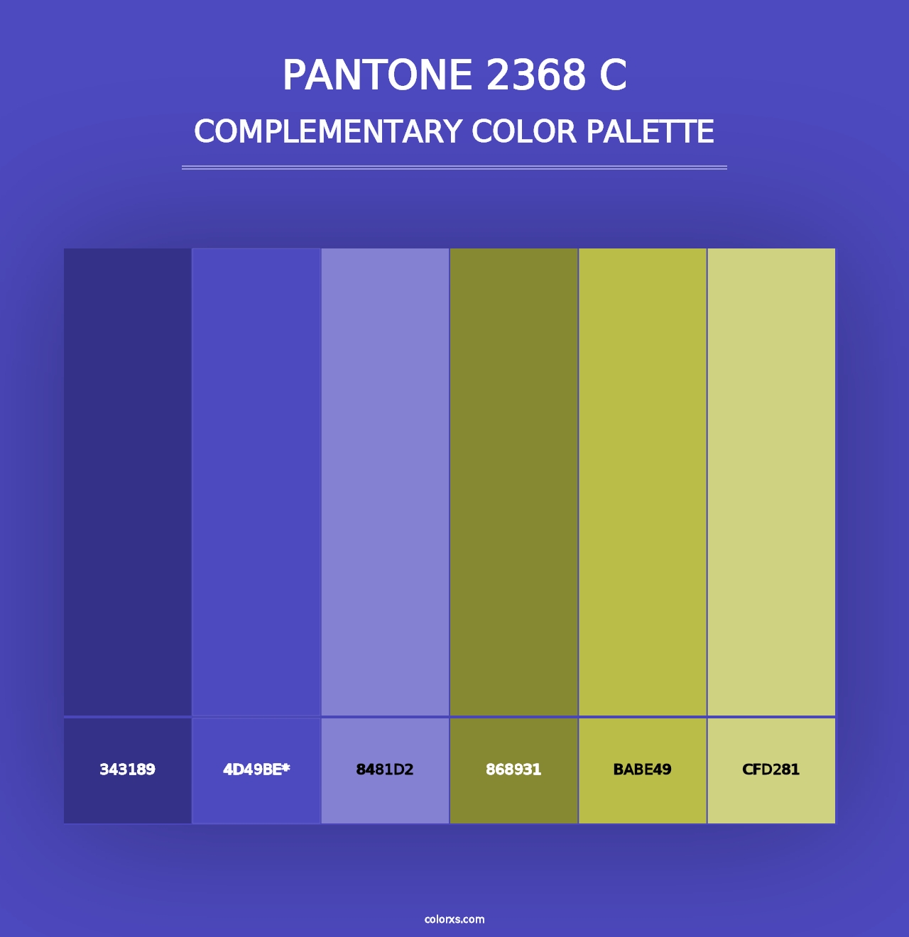 PANTONE 2368 C - Complementary Color Palette