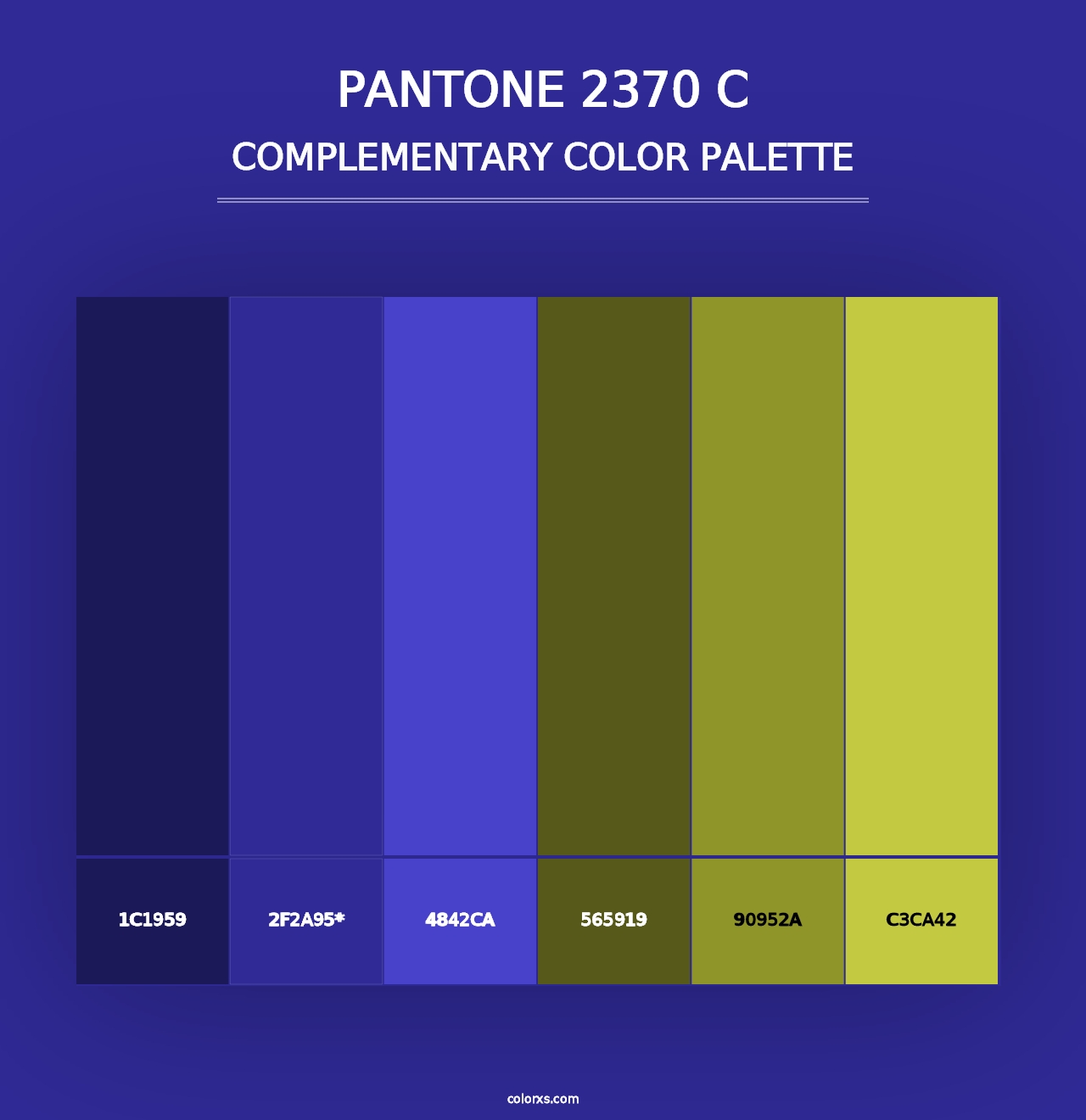 PANTONE 2370 C - Complementary Color Palette