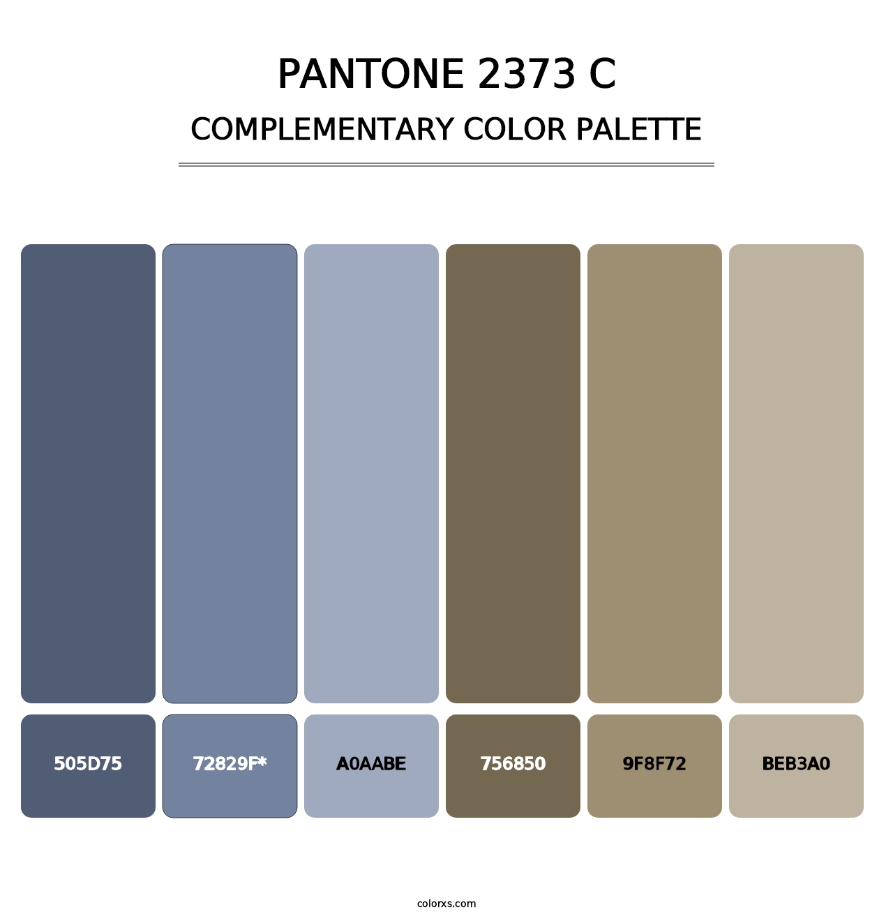 PANTONE 2373 C - Complementary Color Palette