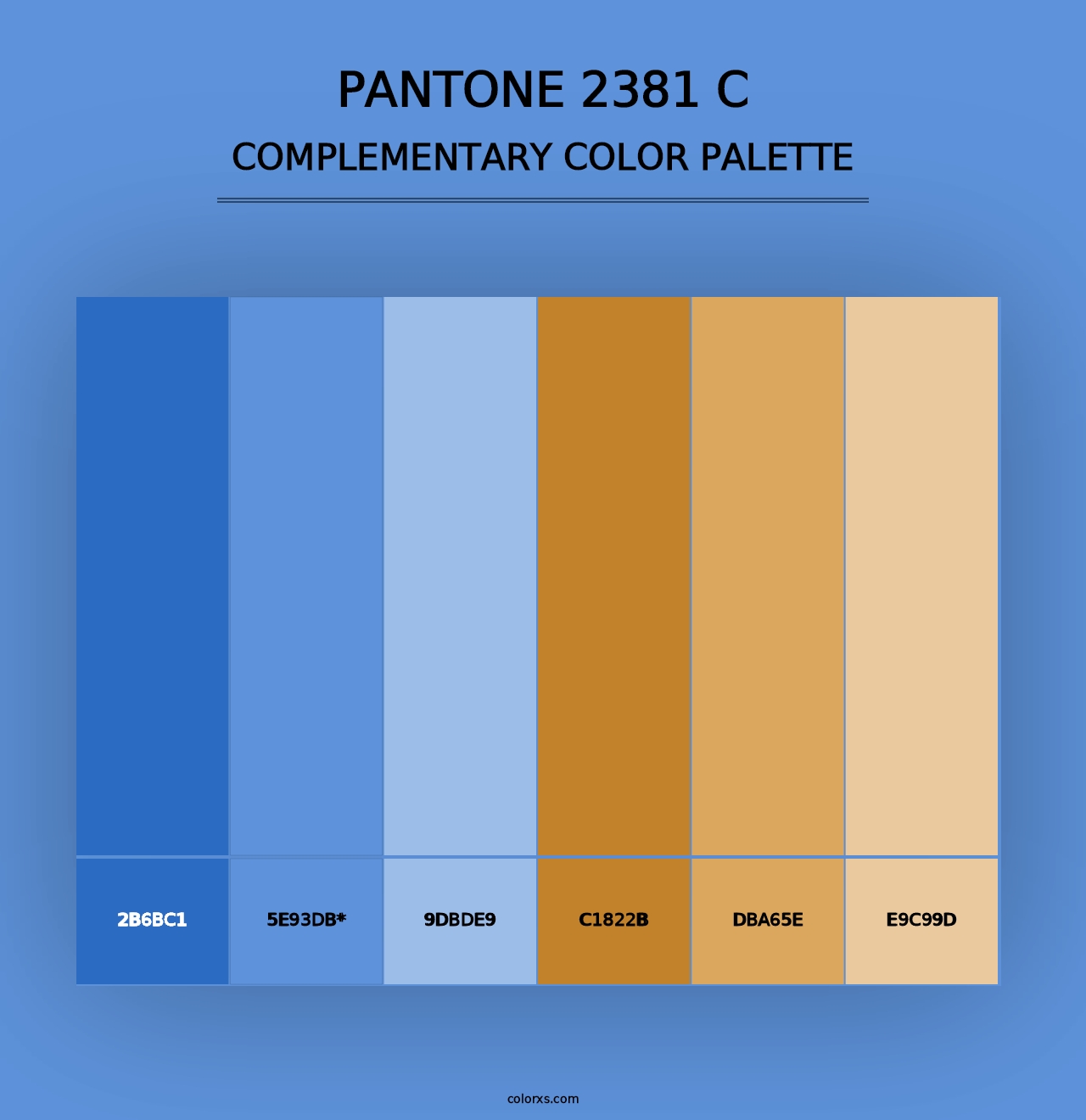 PANTONE 2381 C - Complementary Color Palette