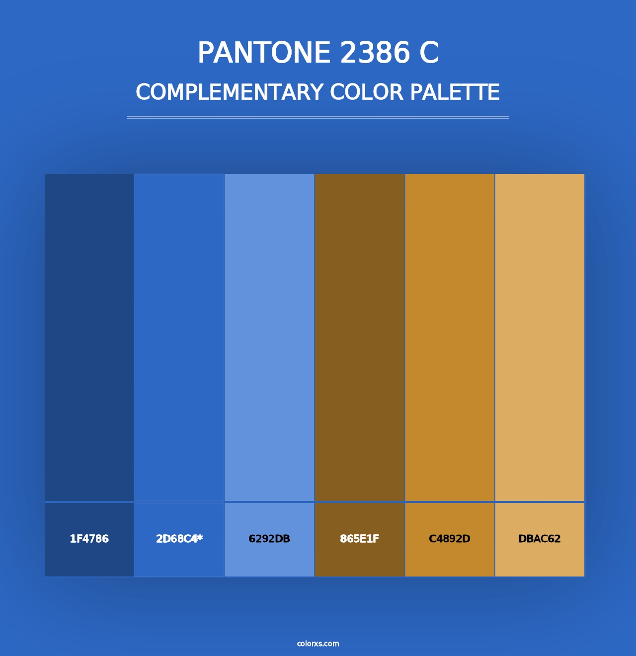 PANTONE 2386 C - Complementary Color Palette