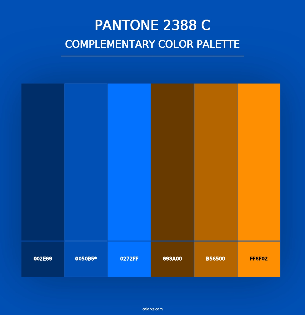 PANTONE 2388 C - Complementary Color Palette