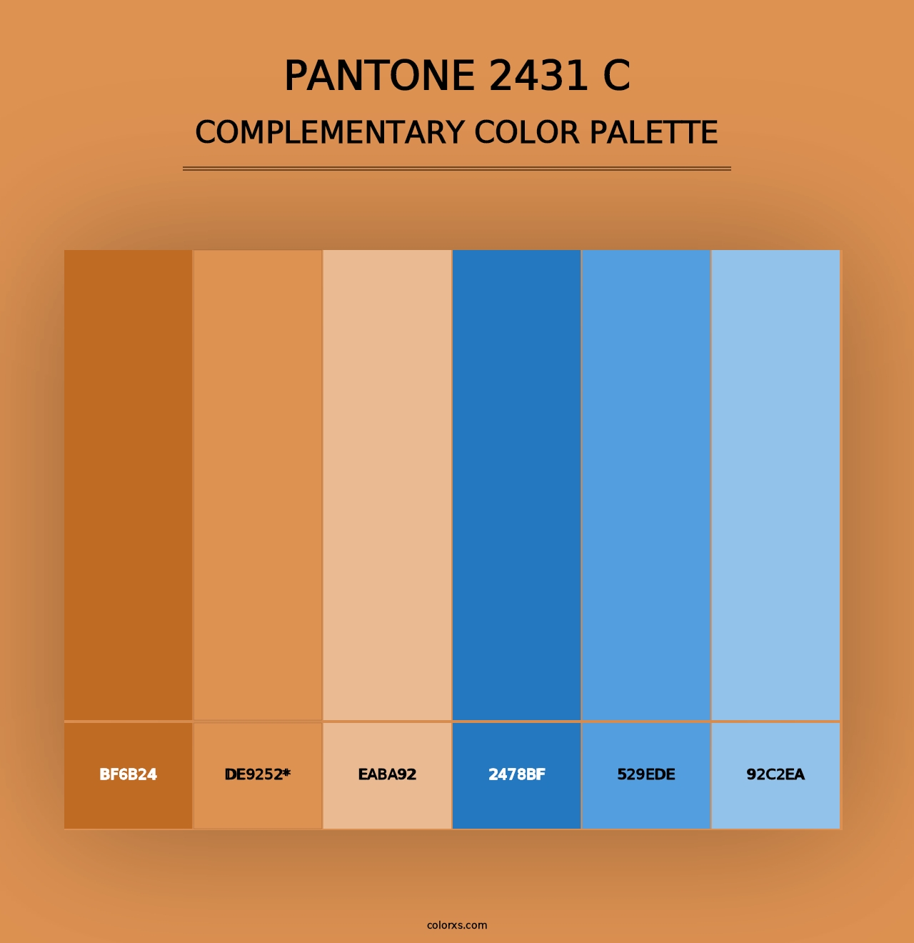 PANTONE 2431 C - Complementary Color Palette