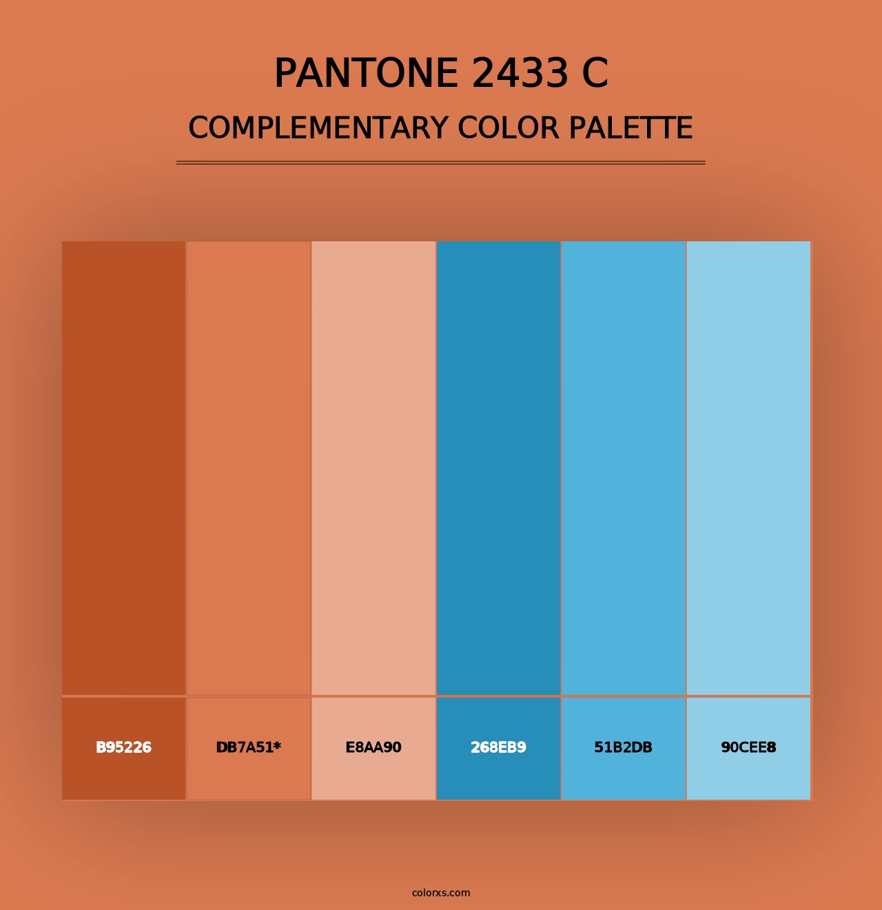 PANTONE 2433 C - Complementary Color Palette