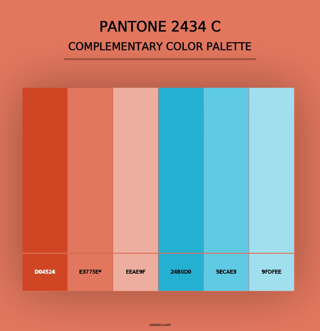 PANTONE 2434 C - Complementary Color Palette