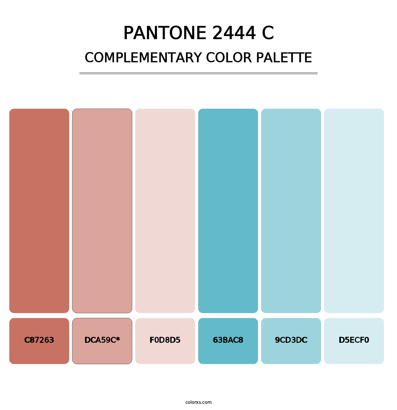 PANTONE 2444 C - Complementary Color Palette