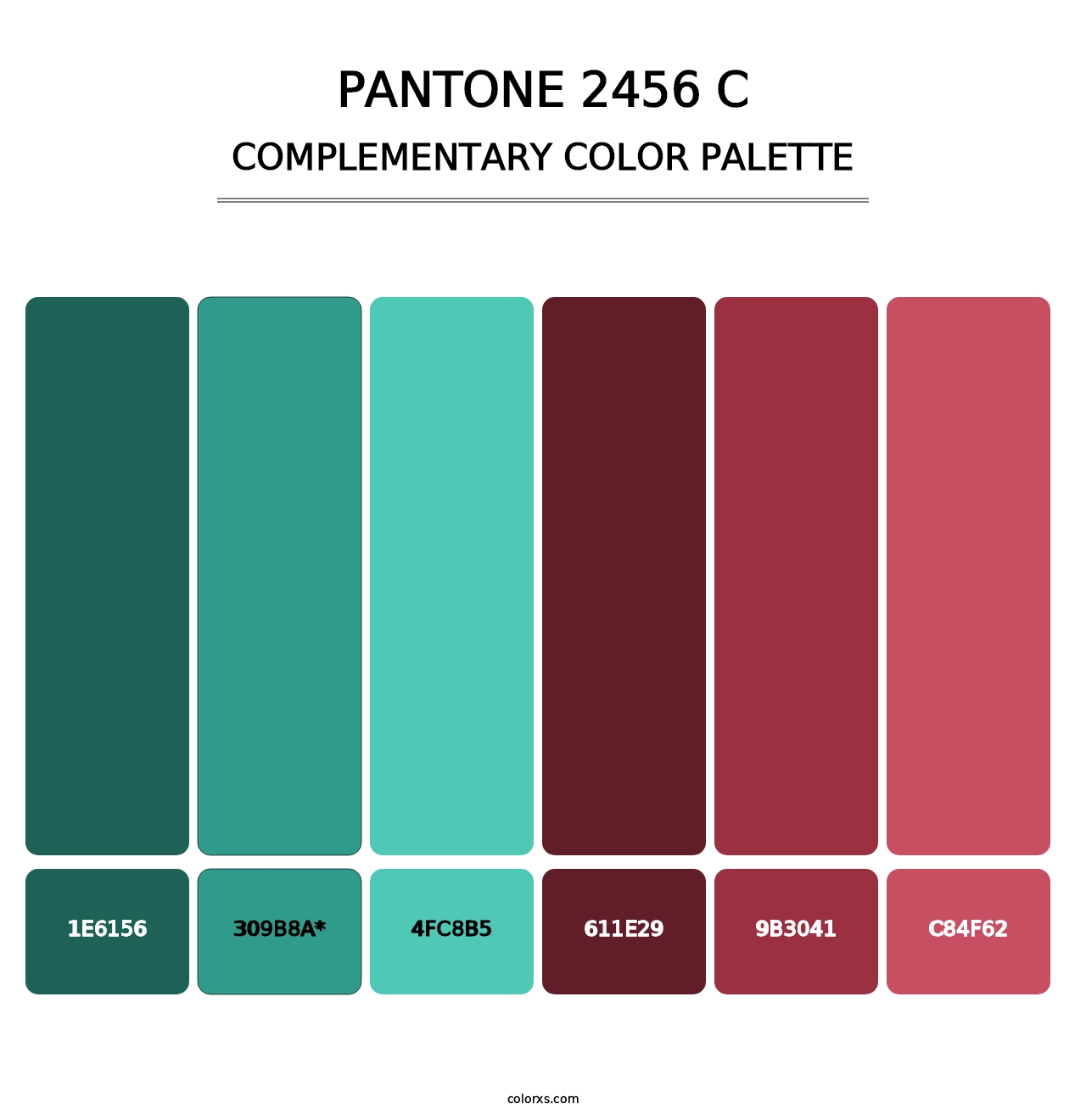 PANTONE 2456 C - Complementary Color Palette