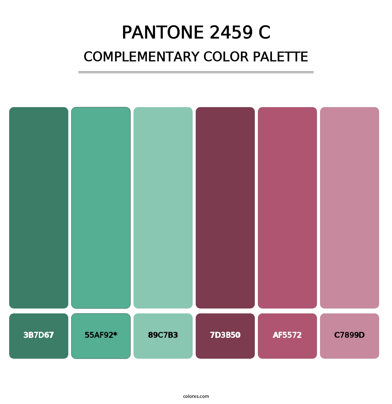 PANTONE 2459 C - Complementary Color Palette