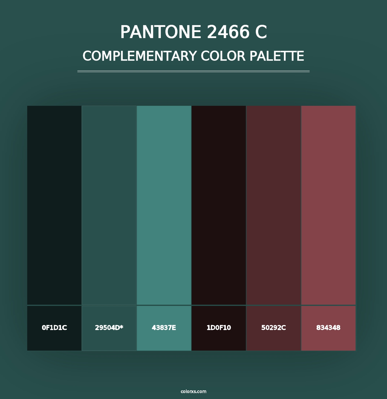 PANTONE 2466 C - Complementary Color Palette