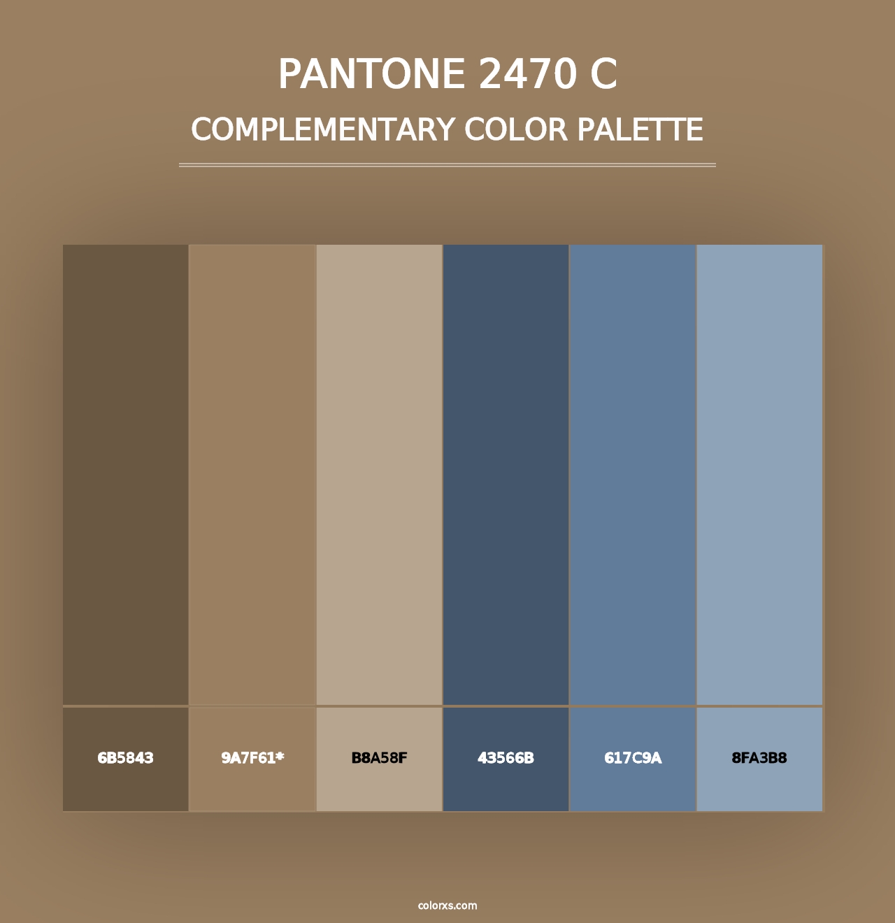 PANTONE 2470 C - Complementary Color Palette