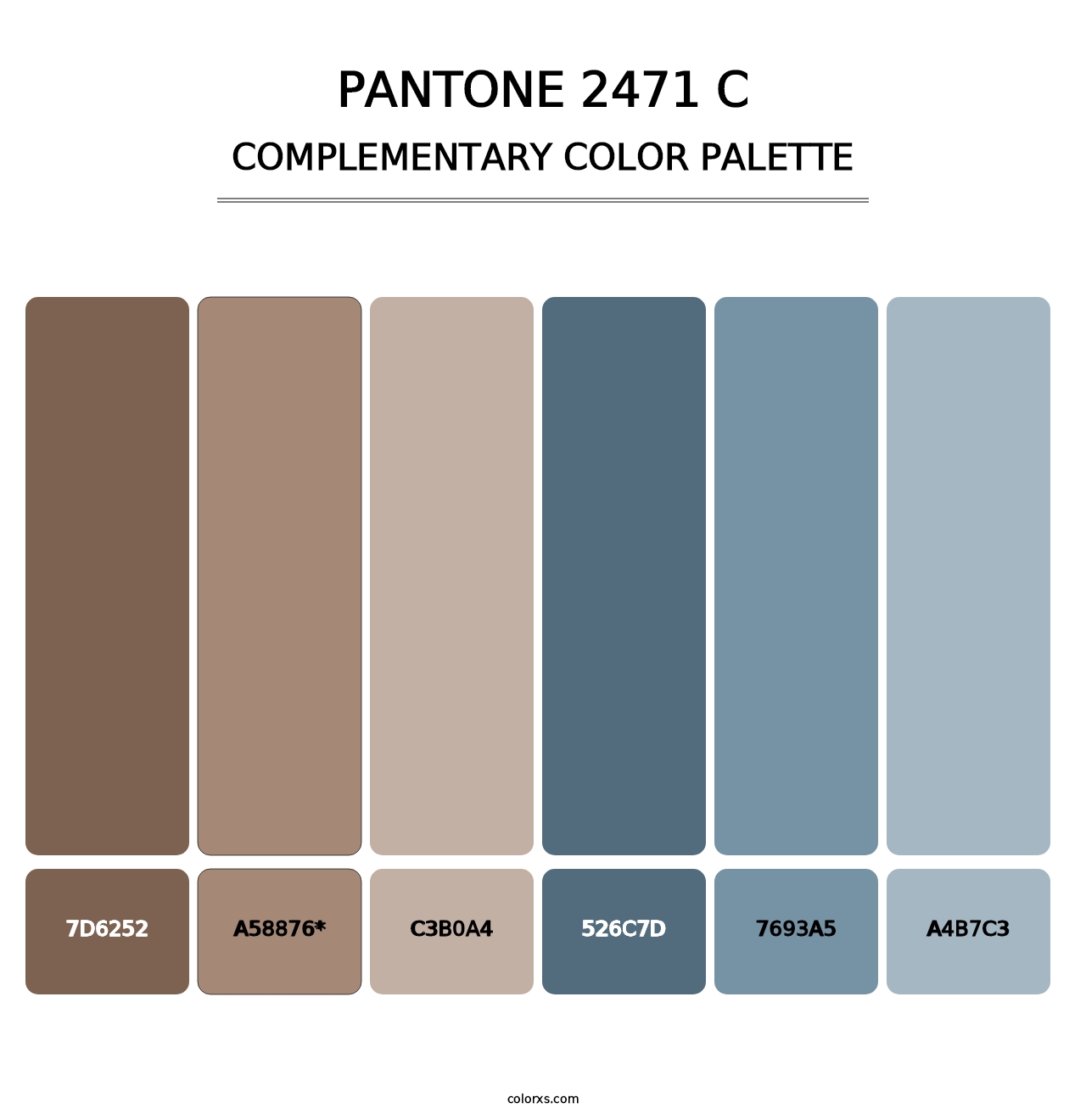 PANTONE 2471 C - Complementary Color Palette