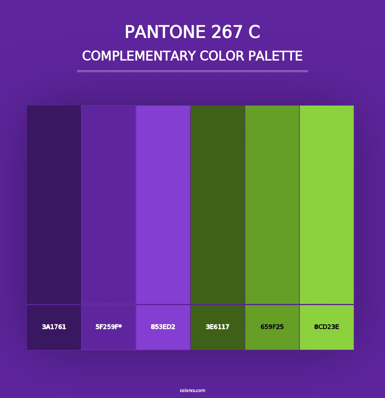 PANTONE 267 C - Complementary Color Palette