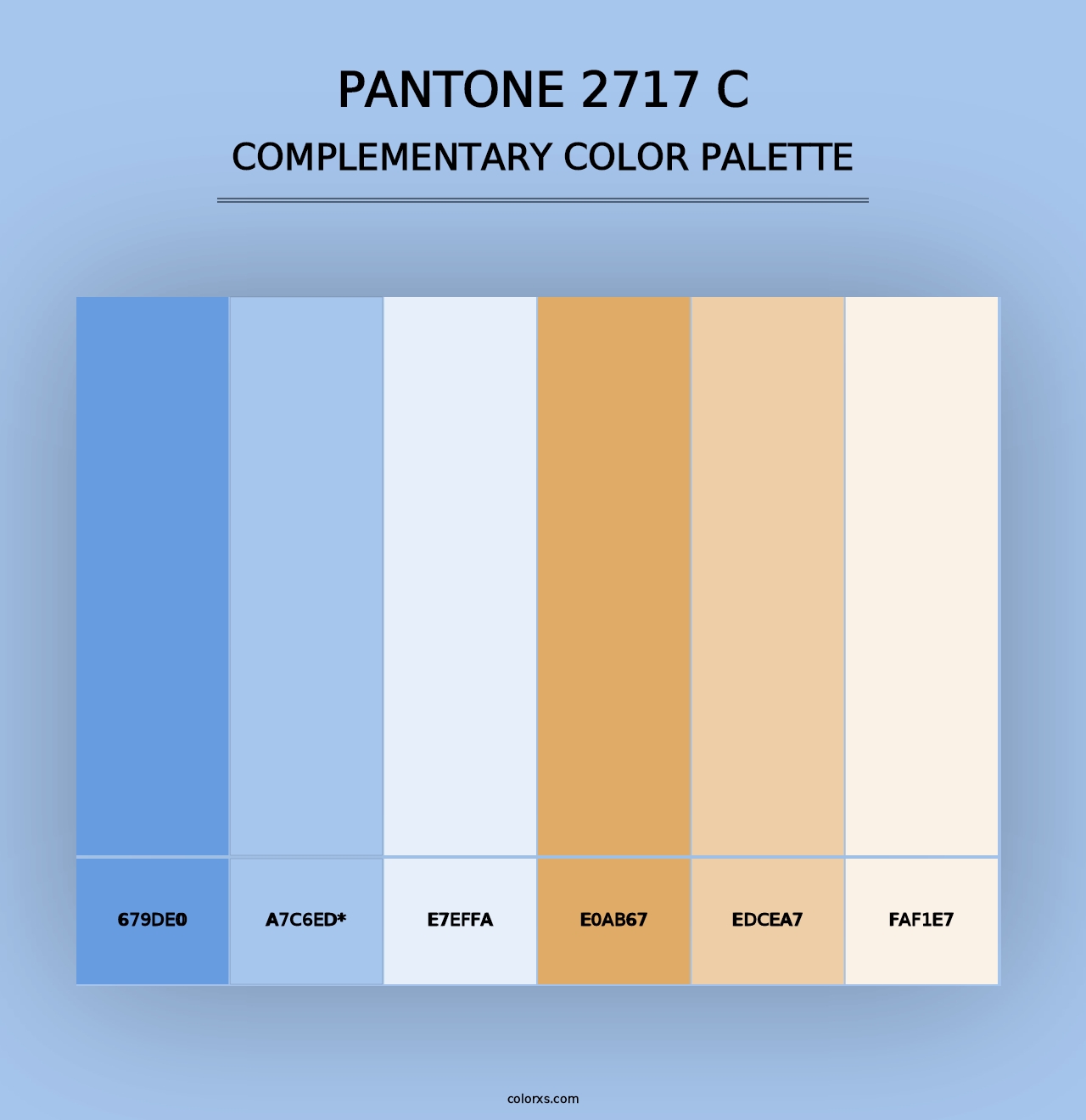 PANTONE 2717 C - Complementary Color Palette