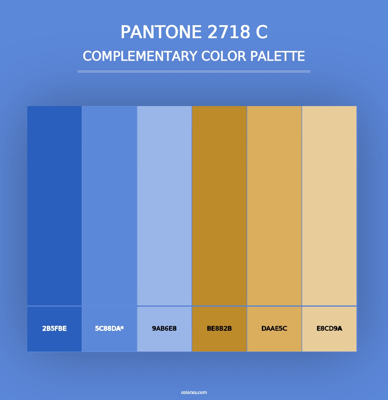 PANTONE 2718 C - Complementary Color Palette