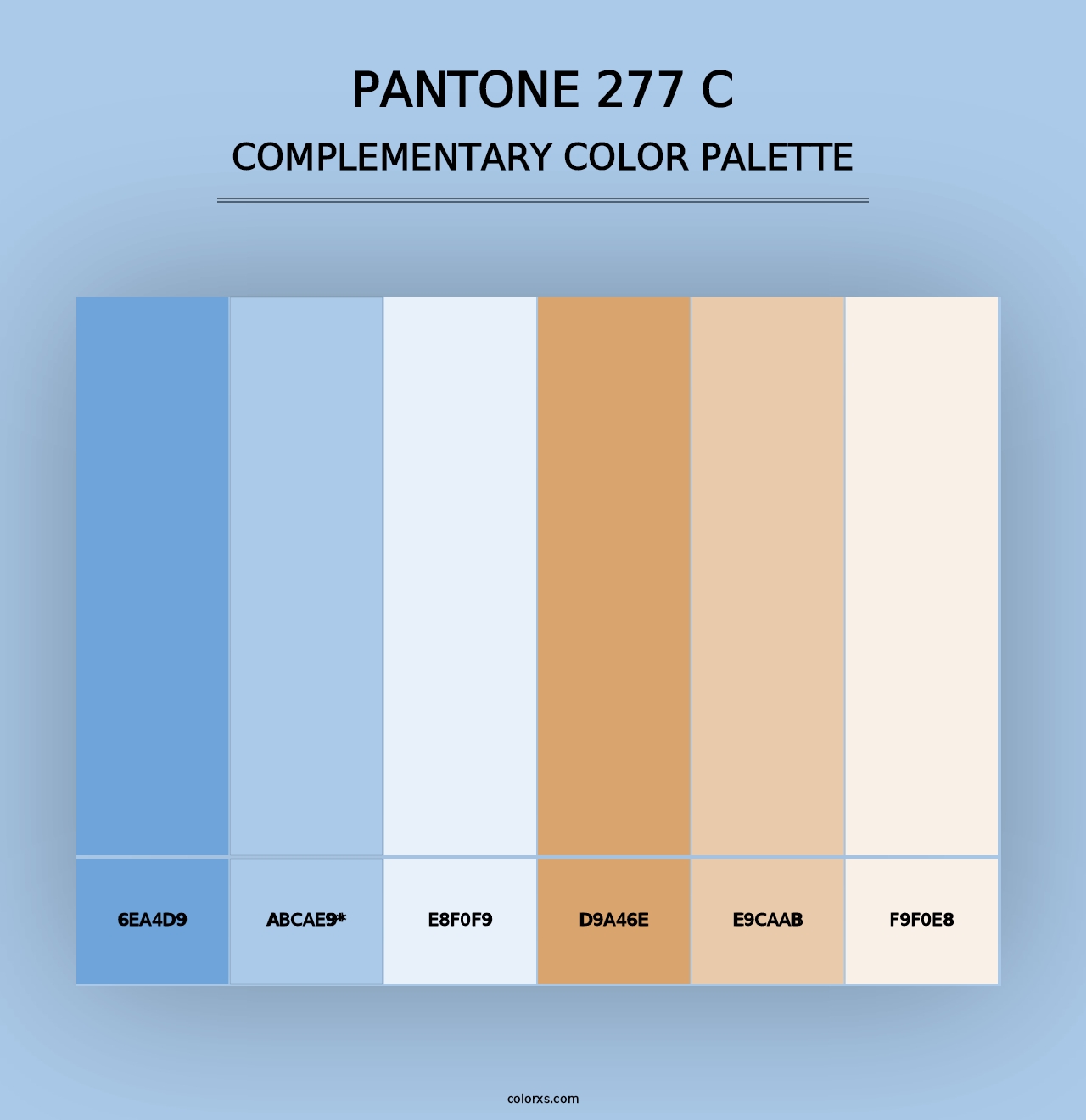 PANTONE 277 C - Complementary Color Palette