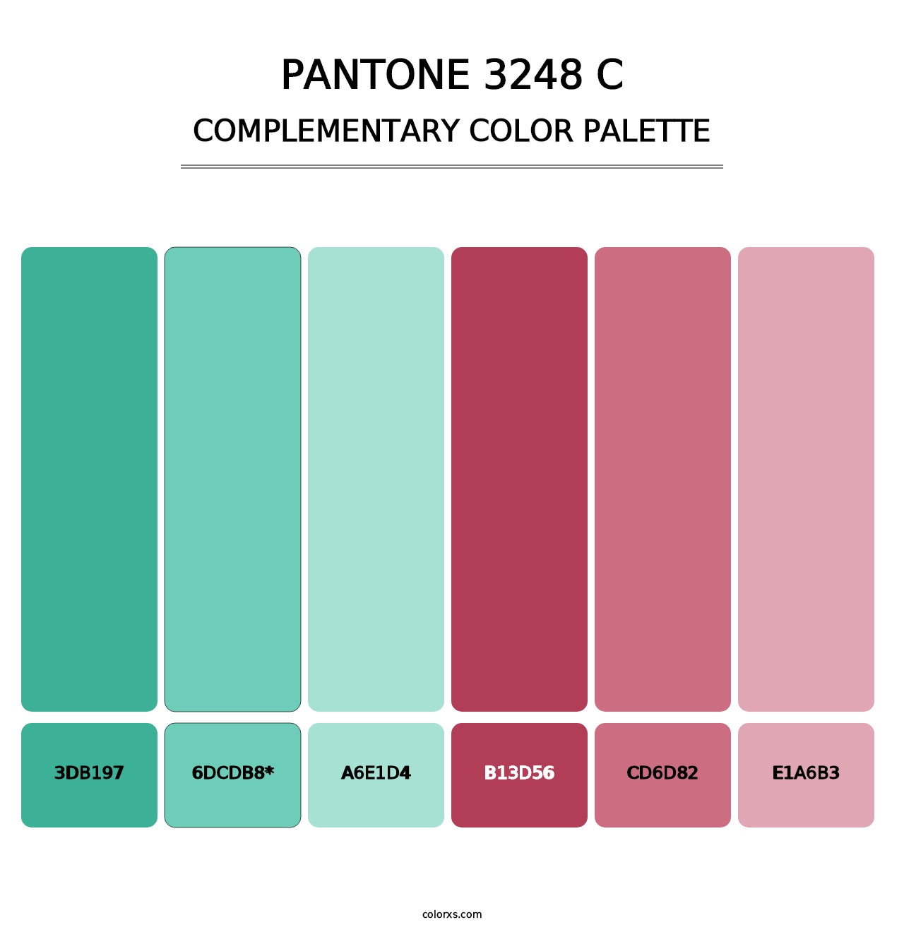 PANTONE 3248 C - Complementary Color Palette