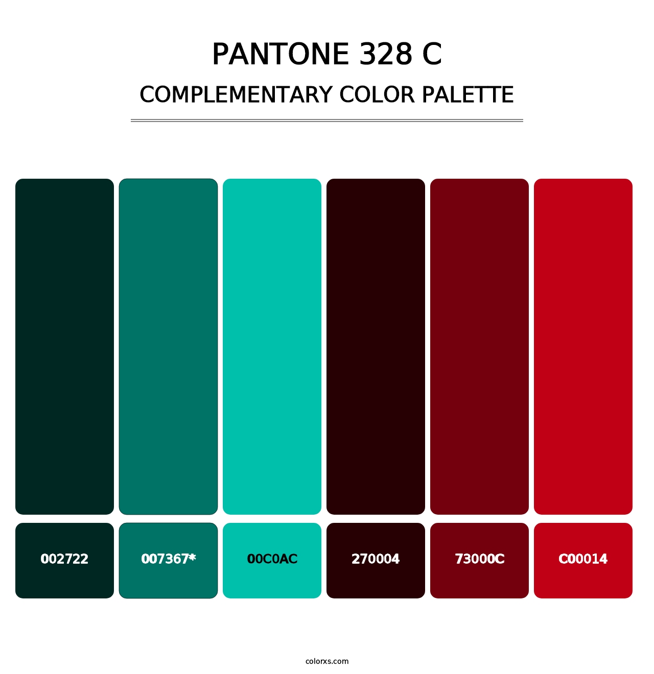 PANTONE 328 C - Complementary Color Palette