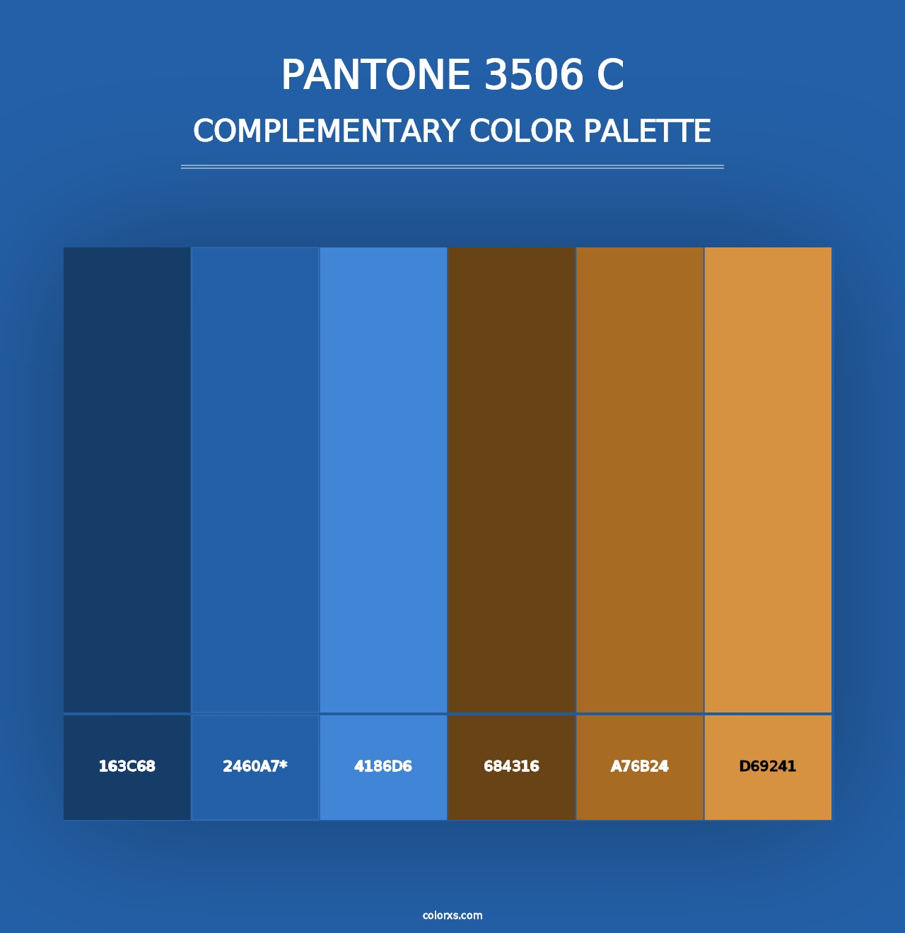 PANTONE 3506 C - Complementary Color Palette