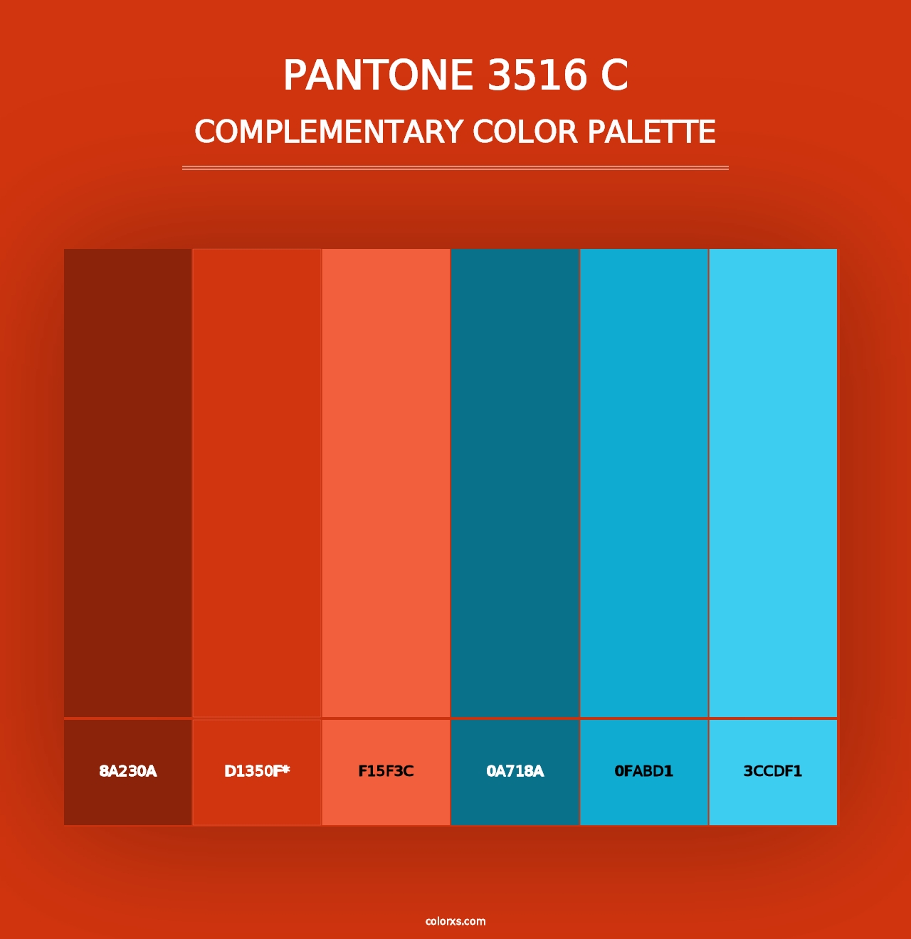 PANTONE 3516 C - Complementary Color Palette