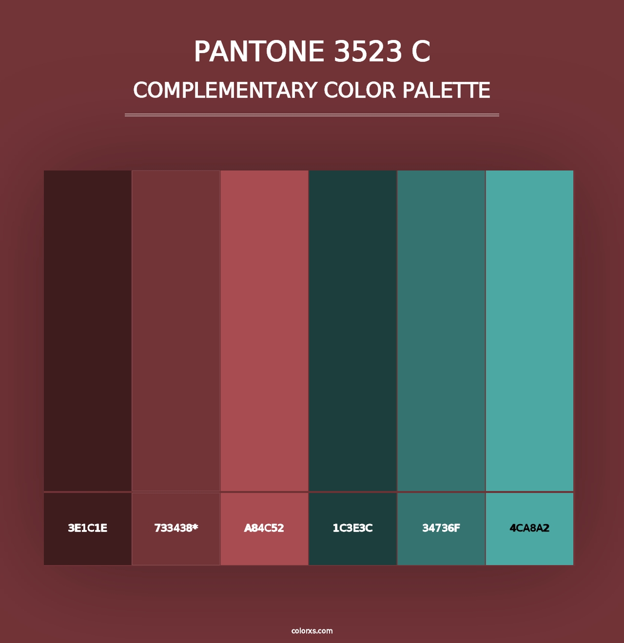 PANTONE 3523 C - Complementary Color Palette