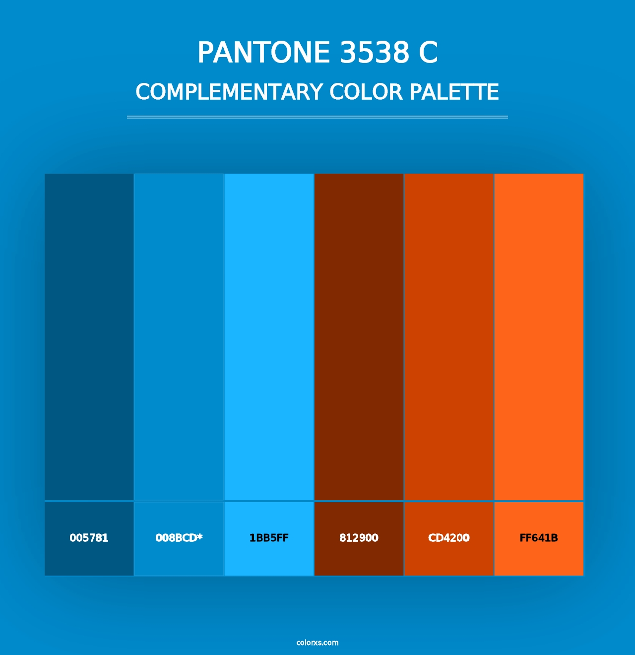 PANTONE 3538 C - Complementary Color Palette