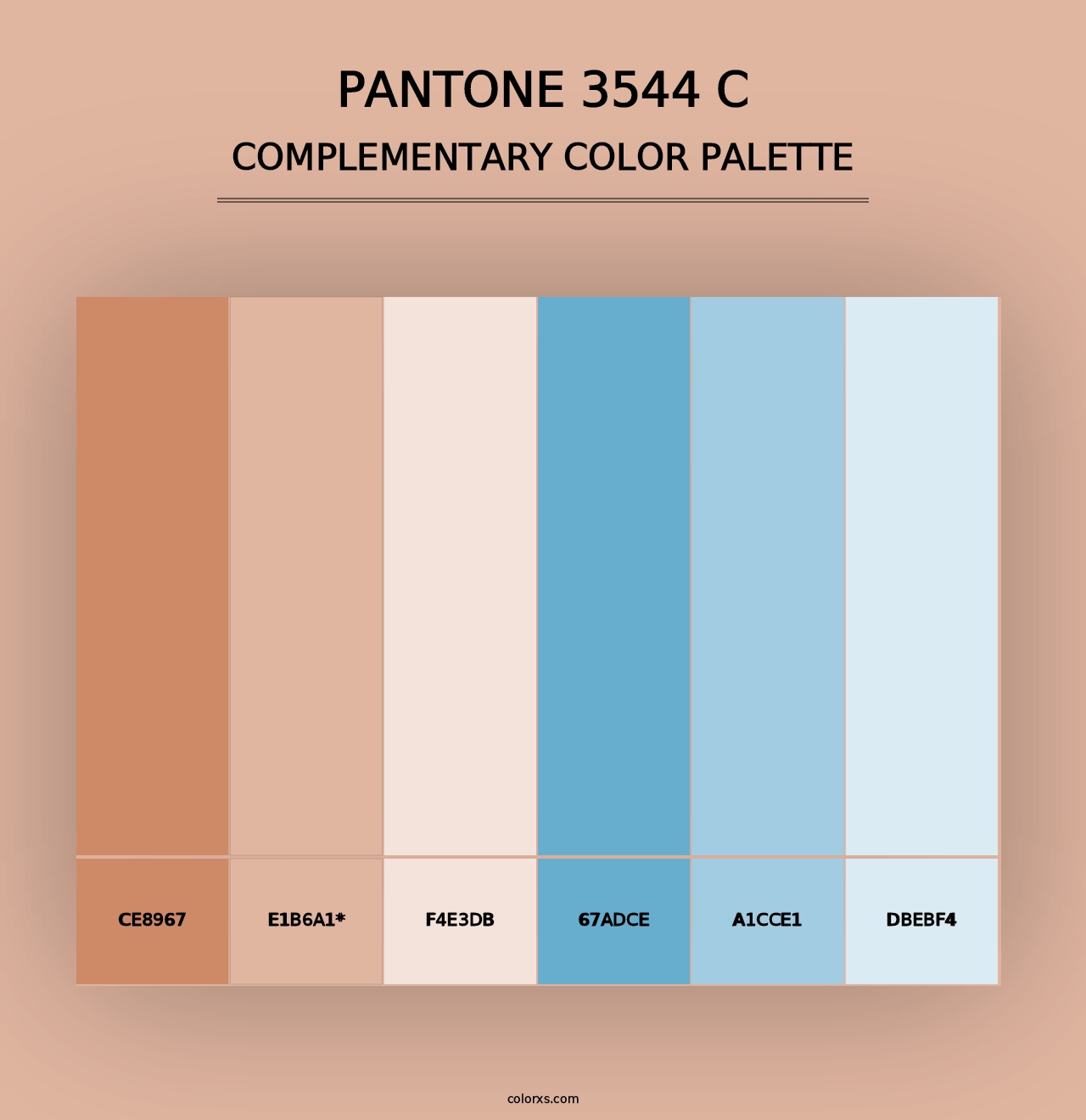 PANTONE 3544 C - Complementary Color Palette