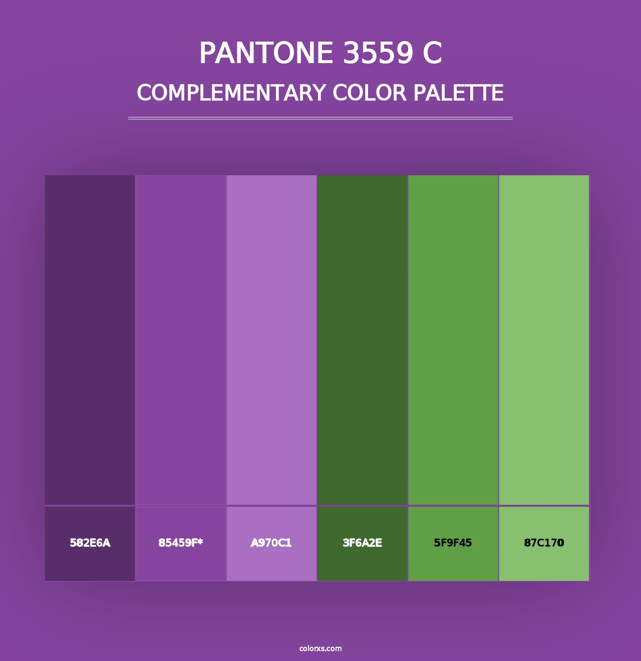 PANTONE 3559 C - Complementary Color Palette